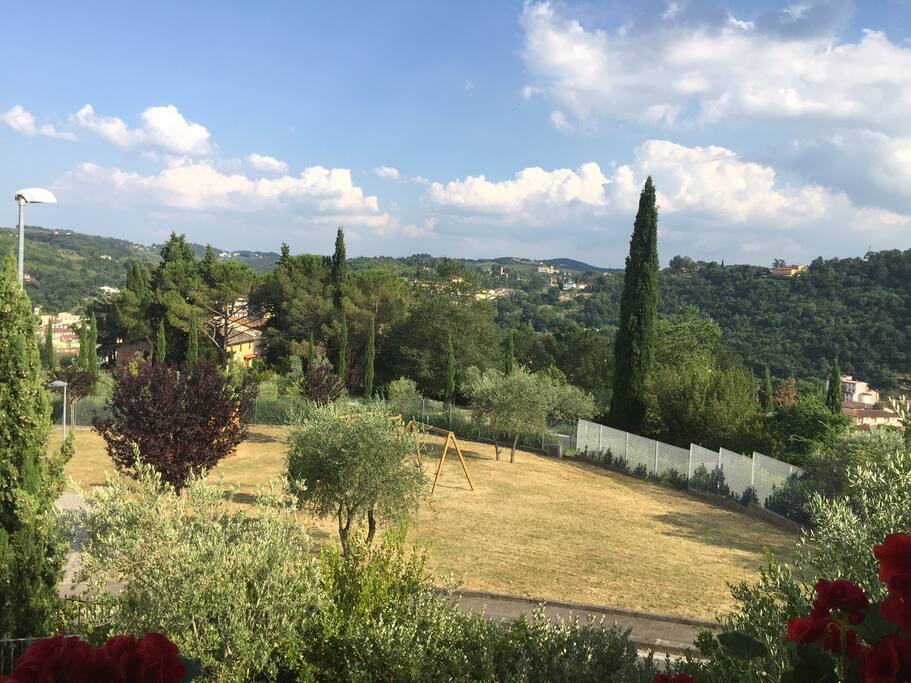 View from the balcony of the main bedroom