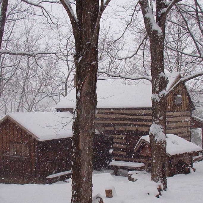 The Catlett Gap Homestead Cabin is nestled in a valley approximately half way between Winchester and Berkley Springs. The cabin pre-dates the civil war, and was a homestead deeded to the Catlett's, some of whom still live in the area. At one point the cabin is mentioned in records of Confederate troop movements, and apparently Stonewall Jackson himself once spent the night inside, since it was winter. So if you wish to un-plug and get away from city life this is the ideal setting. Although there are some creature comforts such as wifi, a smart TV, and a full kitchen and bathroom, at night you can't hear anything, and there is no light pollution, so the views of the stars are amazing on a clear night. The logs and cross beams of the cabin are original, but the kitchen, roof, and front porch have been modernized. Because of the location, there are numerous activities to do year round, to include fishing, hunting, bow hunting, camping, skiing at Whitetail, antiquing, the famous spas in Berkeley Springs, Cacapon State Park to go swimming, or horseback riding, hiking, and bowling.