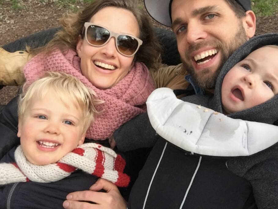 This is us, from left to right: Jules, Eveline, Thijs, Loet.