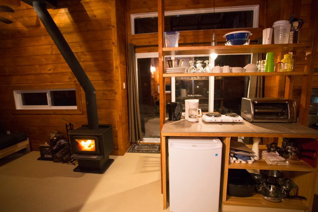 Intérieur de la cabane