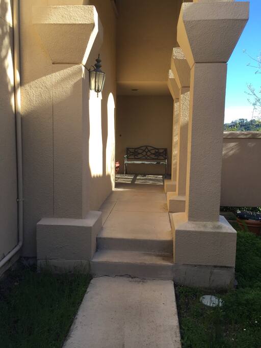 Private entrance.