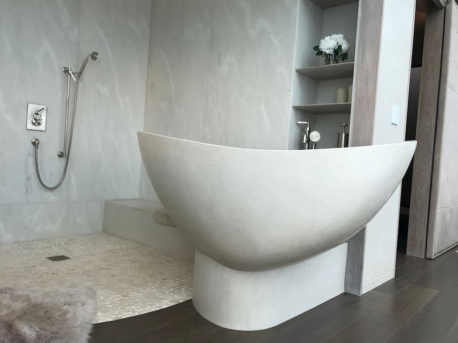 Your Penthouse Rain Shower & Soaking Tub