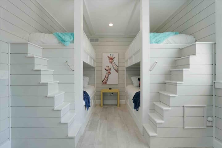 Double kujengwa katika vitanda pacha bunk 