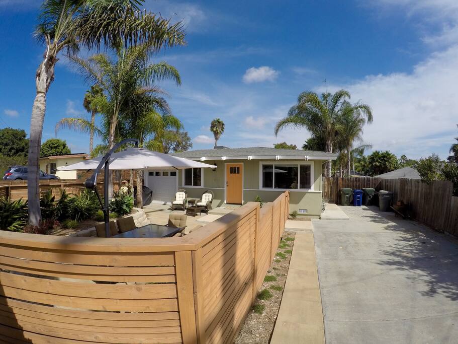 Large driveway easily houses 2 or more cars.