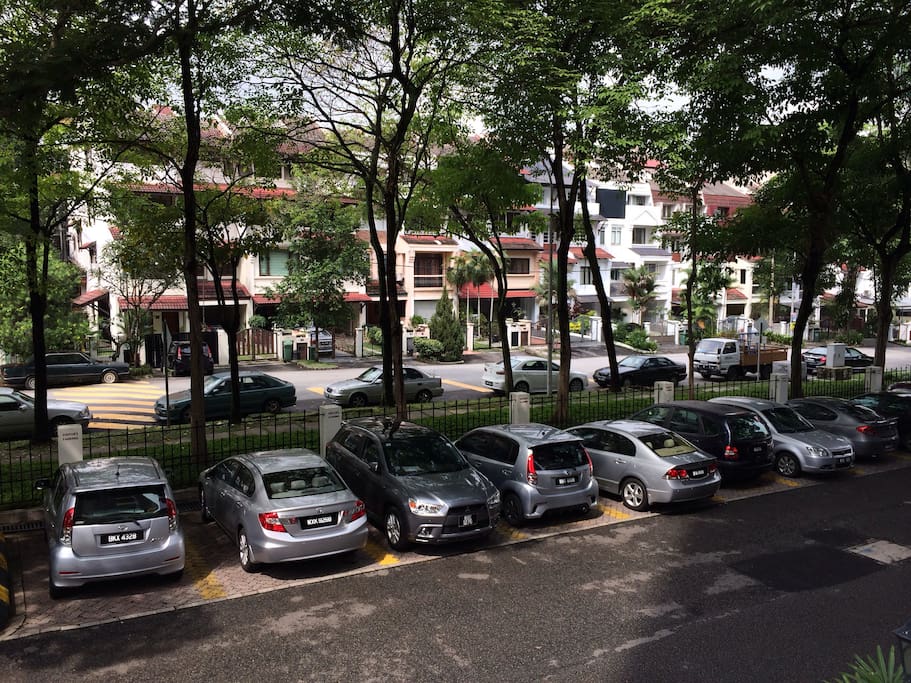 Ample visitor parking