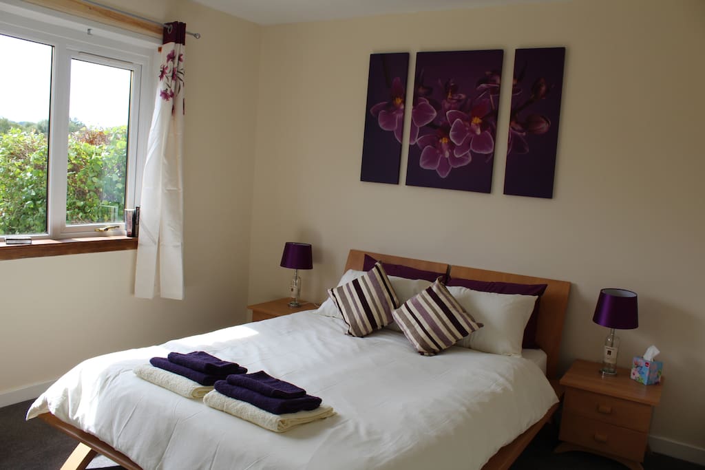 Master Bedroom with stunning view of Ben Rinnes