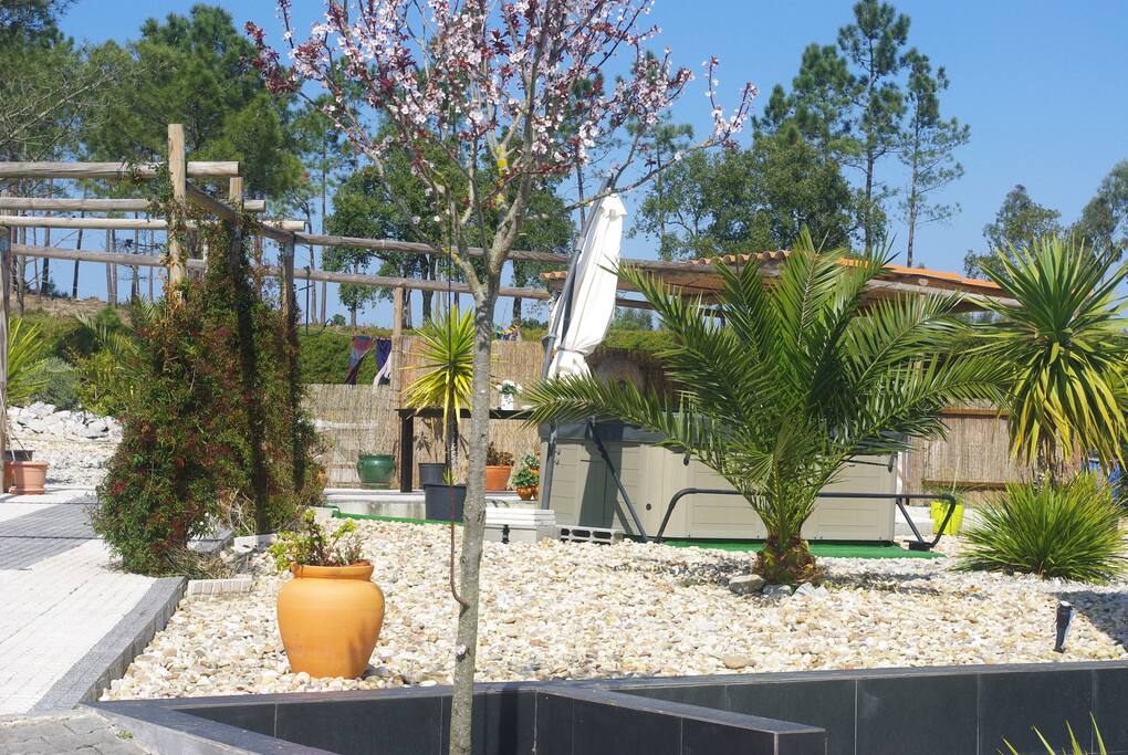Our rear garden with lots of privacy