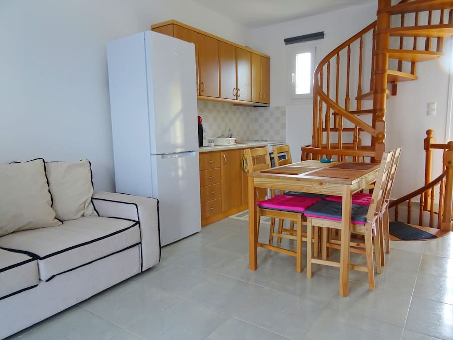 Kitchen and living room