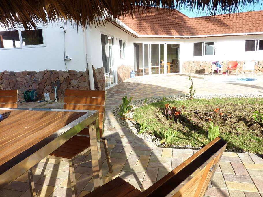Outdoor casita, a great place to take a meal.
