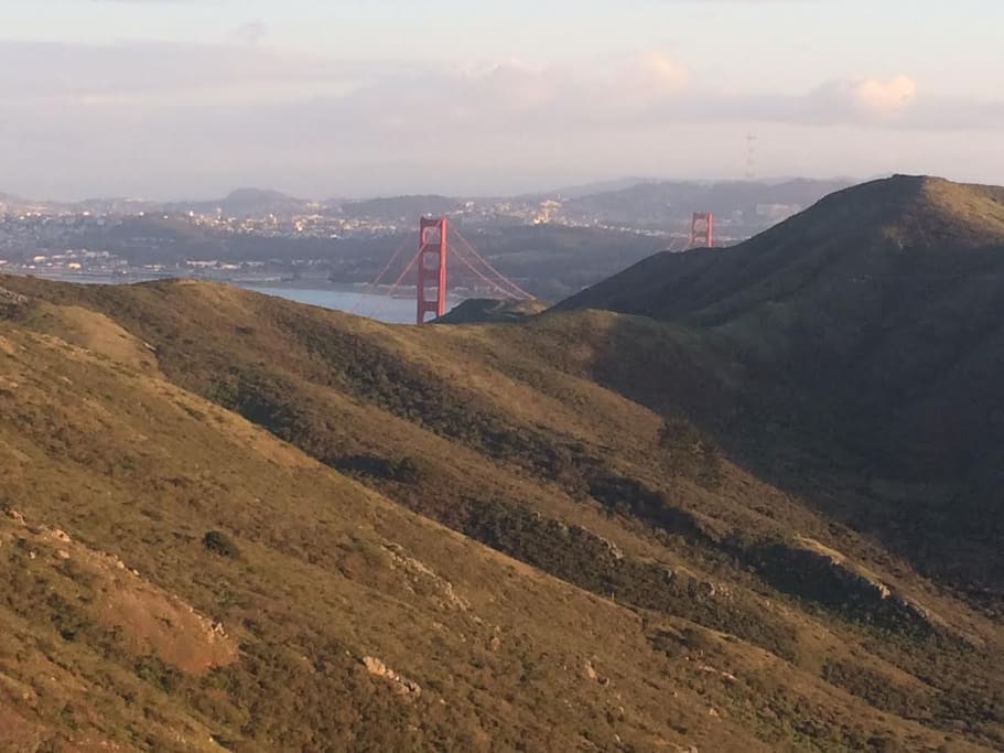 Marin Headlands, walking distance from the house.