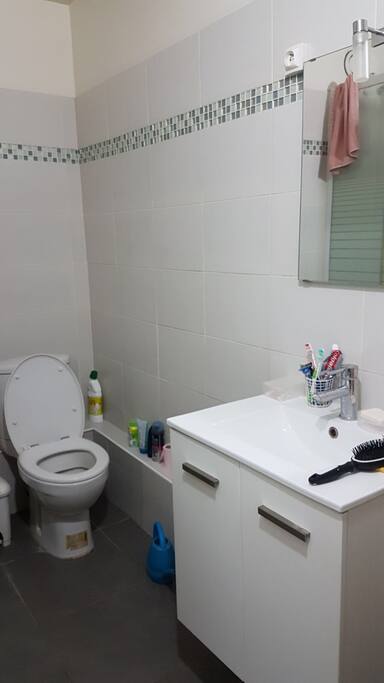 Wc avec meubles sdb