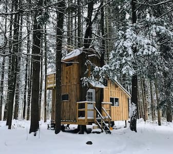 Goodall's Treehouse Cabin by the River