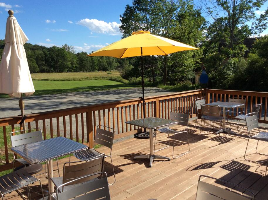 Back deck at The Clair.