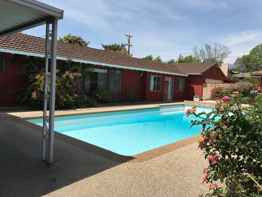 Own entries from pool side door