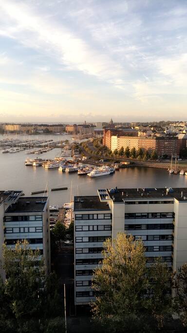At the morning from window