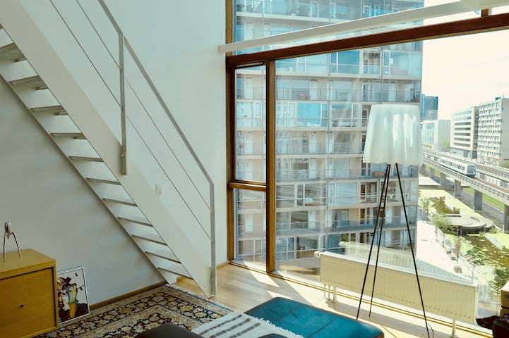 Bright and arty architectural icon by “B.I.G.”