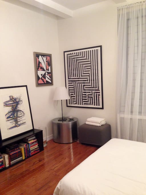 Contemporary Art and furnishings in your beautiful room.