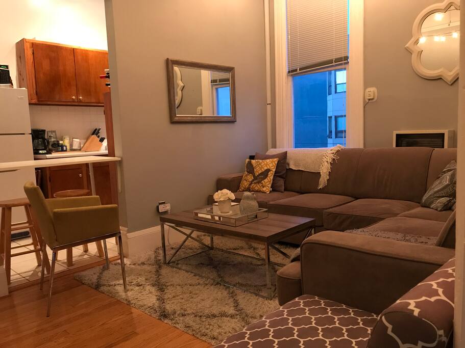 Living room with pull-out Sofa Bed.