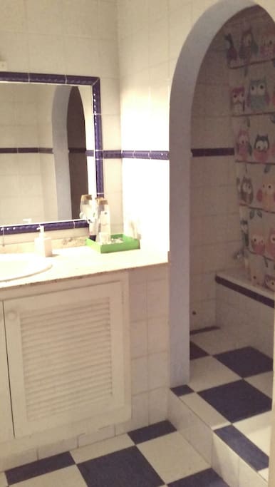 El baño para huespedes