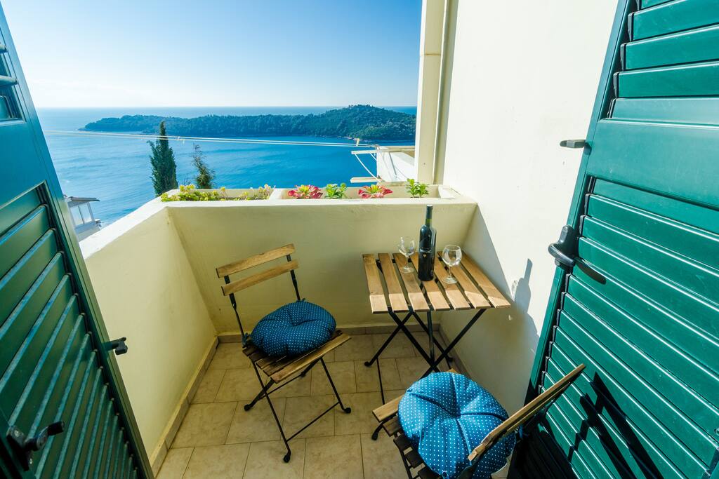 Balcony with Sea View; Sun City; Dubrovnik Old Town and Sea View