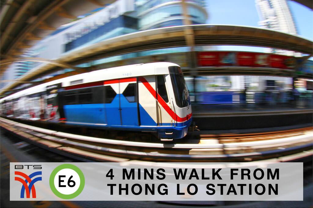 4 mins walk from Thong Lo station/ 从 Thong Lo 站 散步 4 分钟。