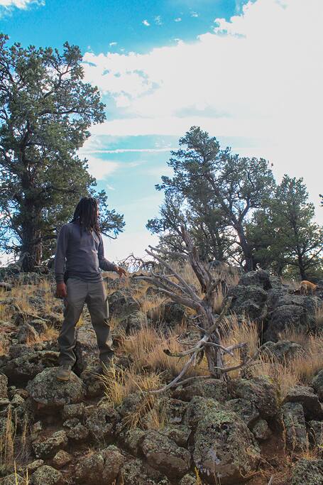 Volcanic rock mounds perfect for climbing and getting that perfect shot!