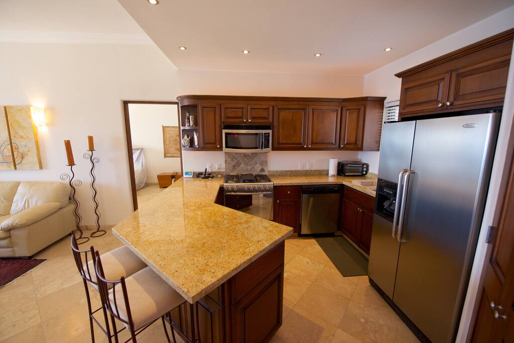 Fully equipped kitchen with all utensils