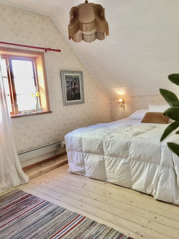 Dormitorio con cama matrimonial + cama supletoria 