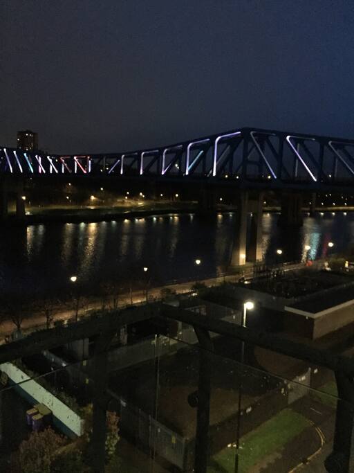 nightime view from balcony