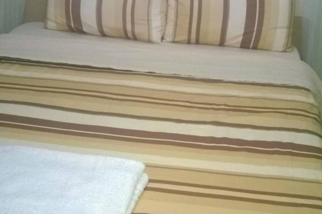 the bed