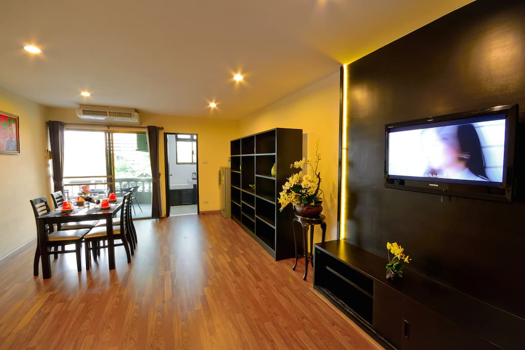 Dining area with separate pantry and private balcony