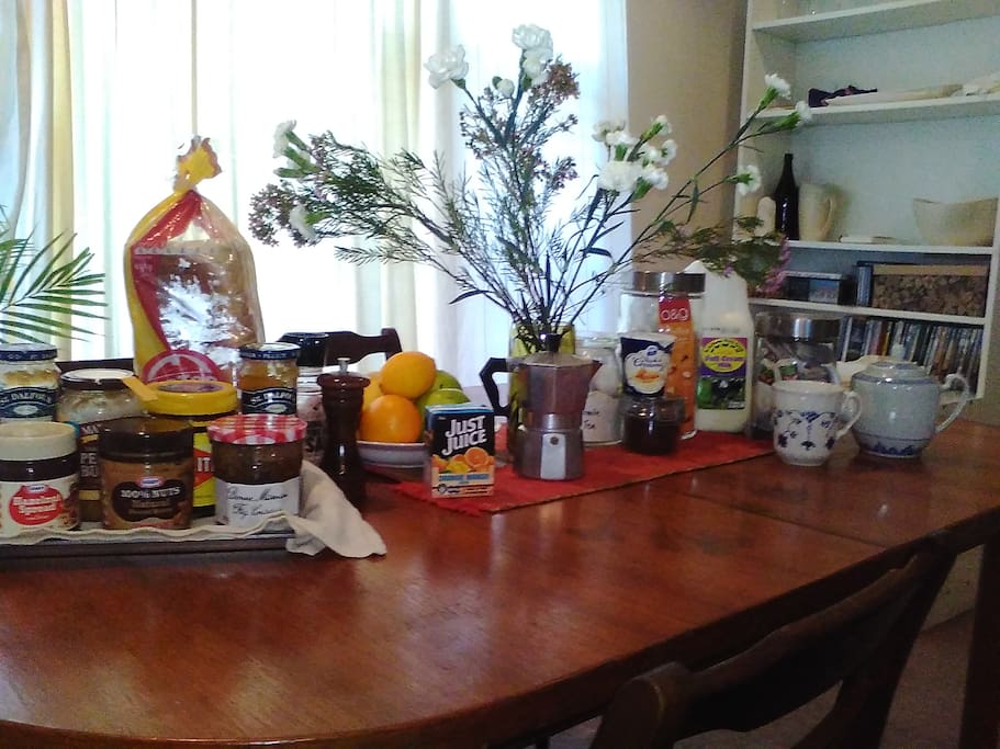 Continental breakfast provided free of charge