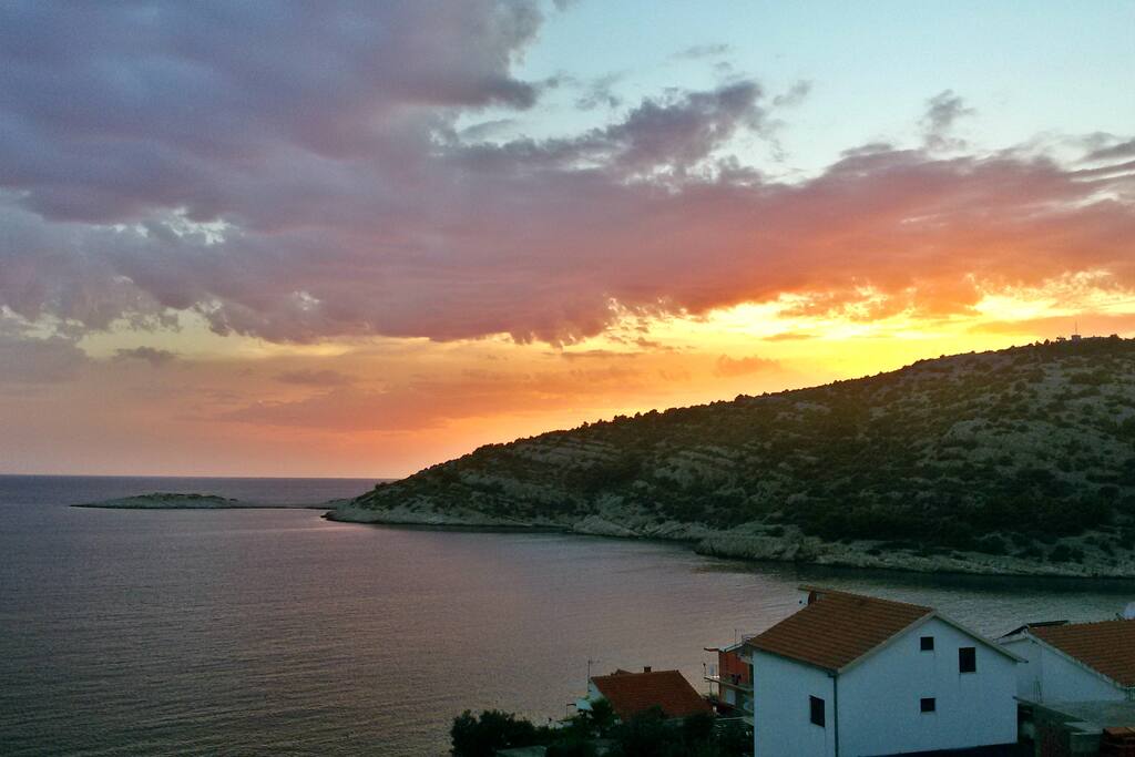 Sunset view from the terrace