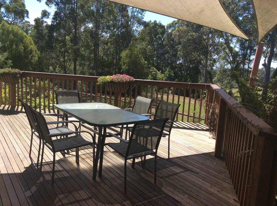 Spacious outdoor deck