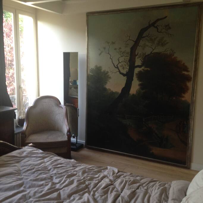 19th century painting decorates when sun is down