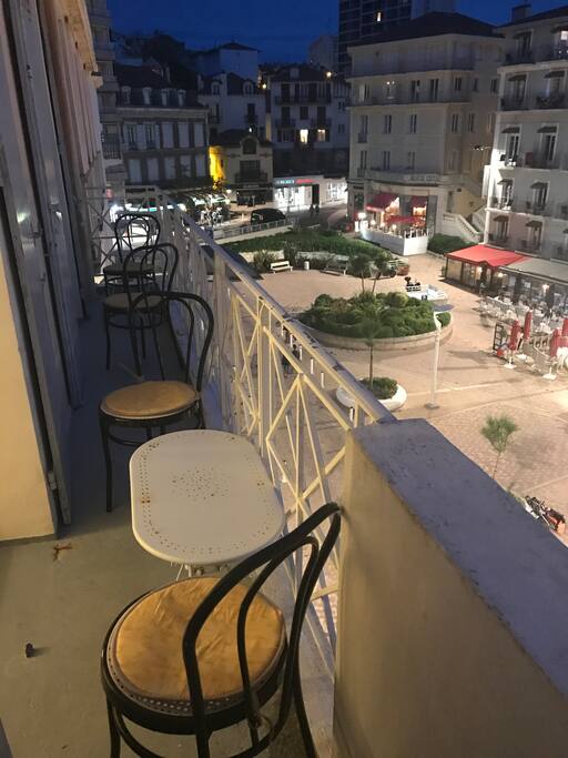 Right beside Rue Mazagran shopping district