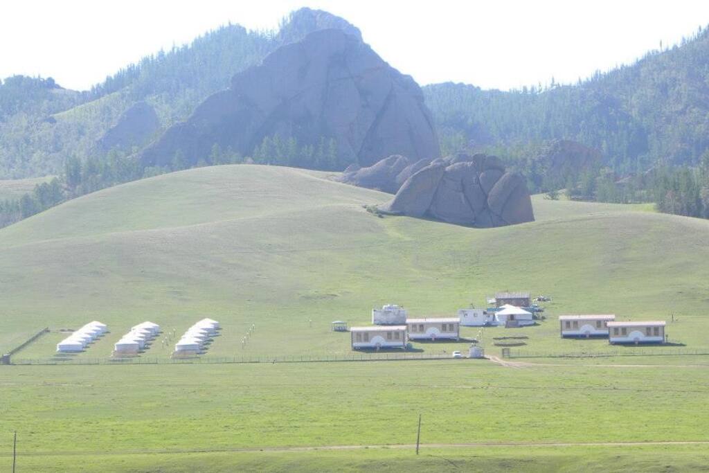 BeniBana tourist resort from a far.