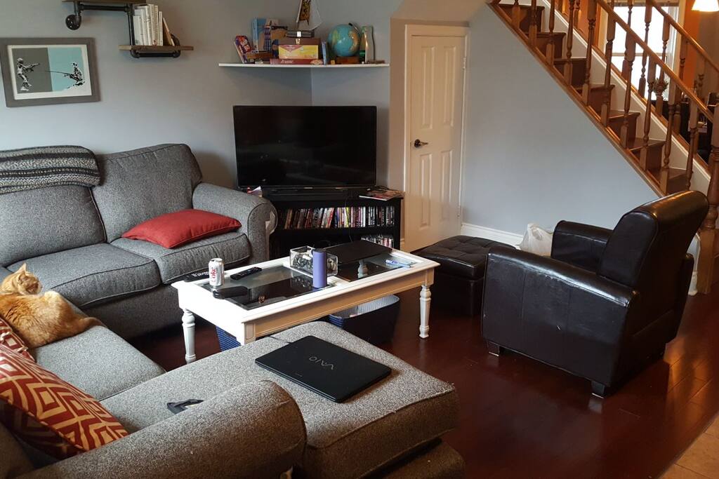 Living room looking to the back of the house