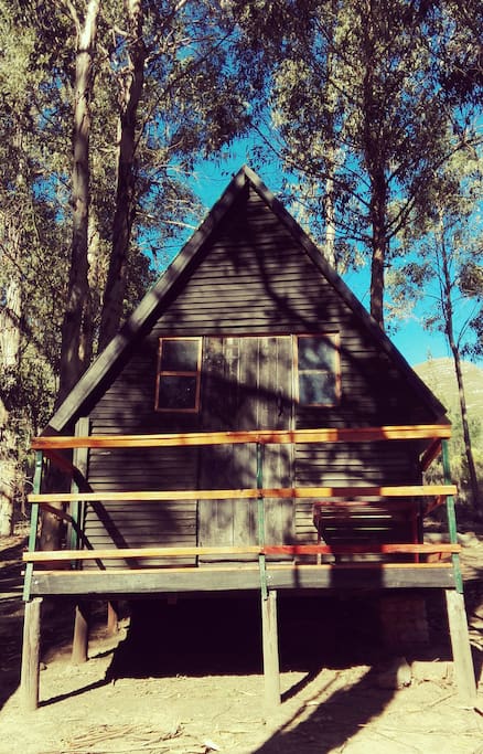 Log Huts in the mountains