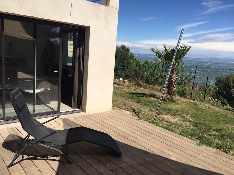 Chambre parentale accès terrasse