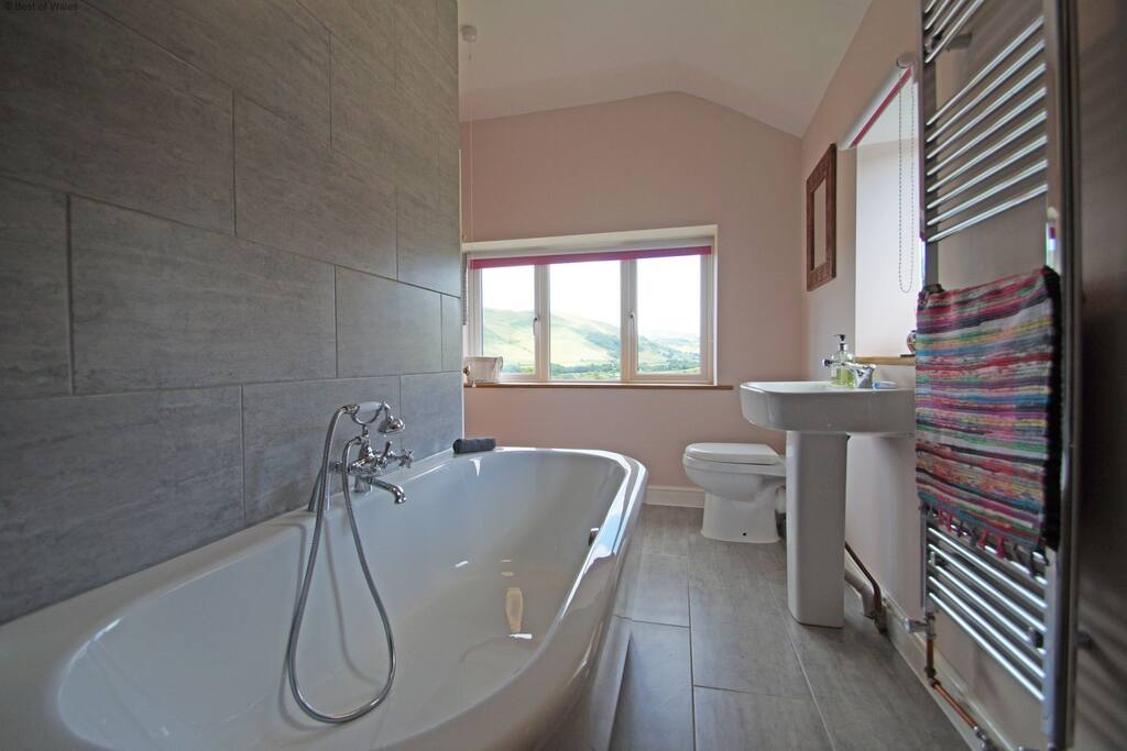 Private first floor jack and Jill bathroom