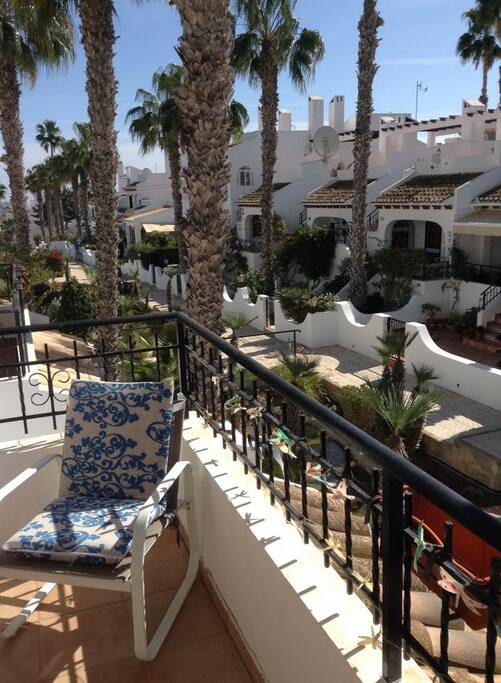 Terrace leading out from the lounge.