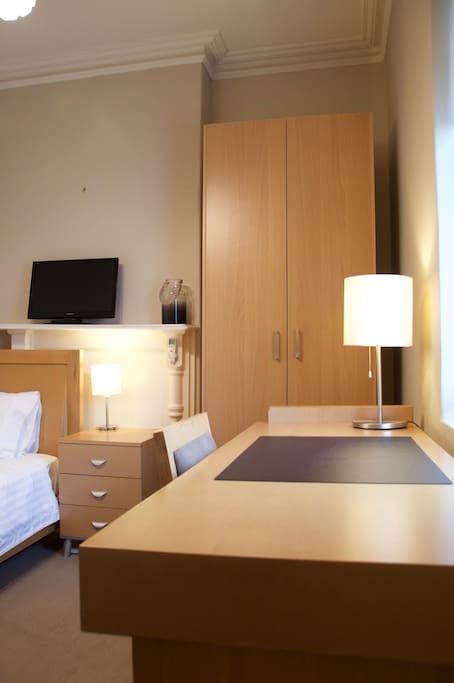 Desk in the bedroom