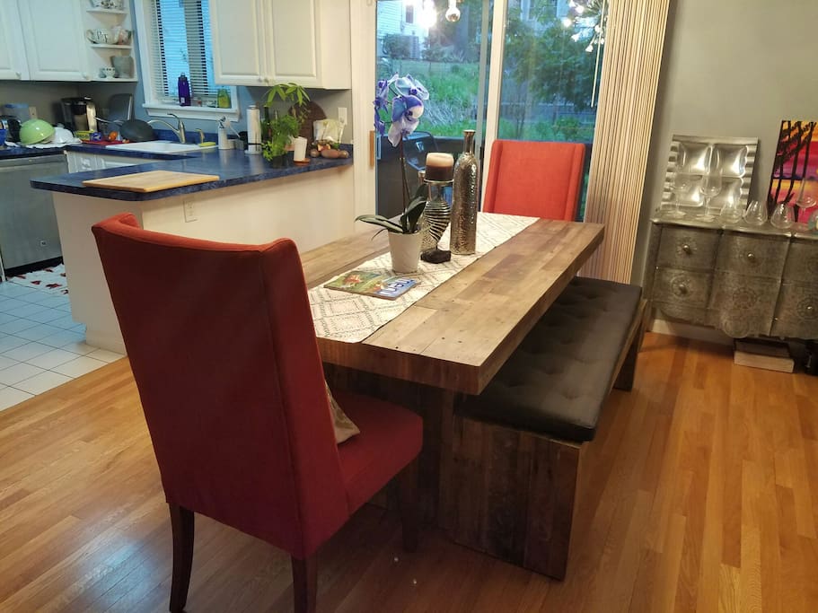 Dinning room and kitchen area