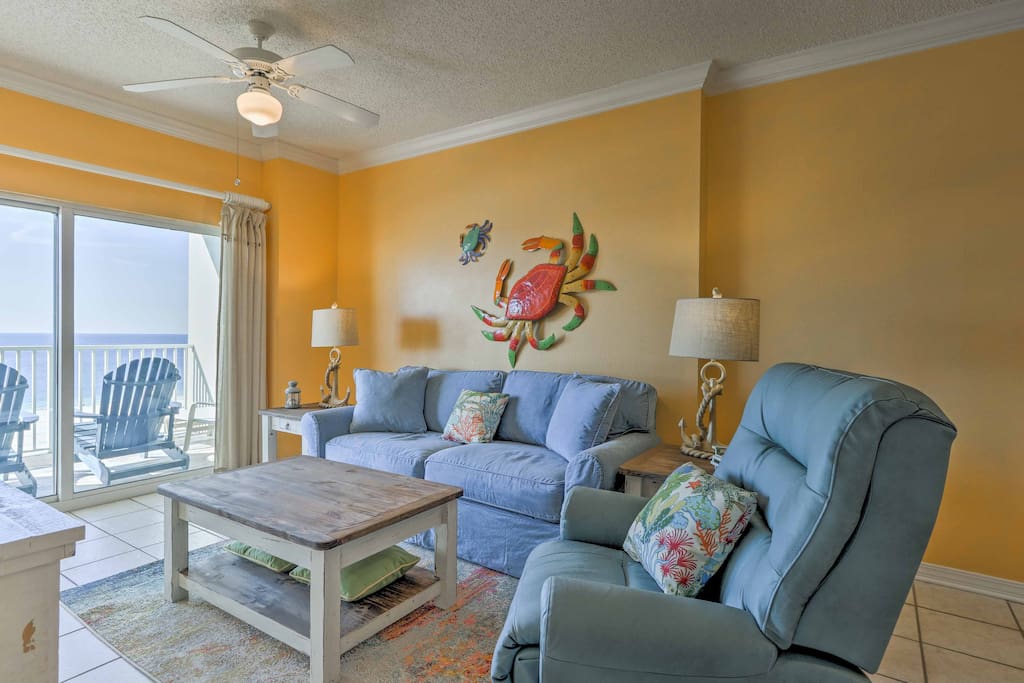Relax inside and enjoy cool ocean breezes during your stay at 'Tidewater 708.'