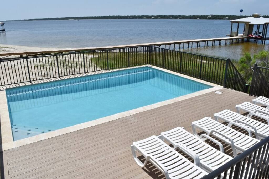 Morning Breeze Pool overlooking the Lagoon