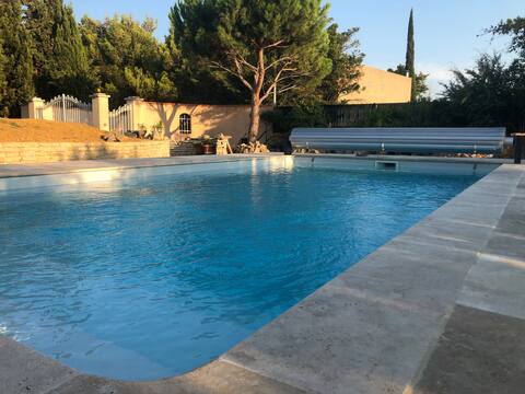Maison les Oliviers / 4 bedrooms, pool and beach