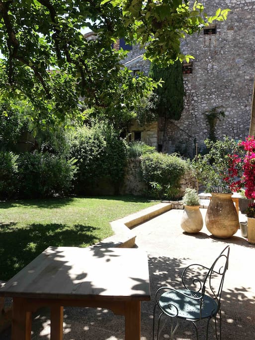 a large garden