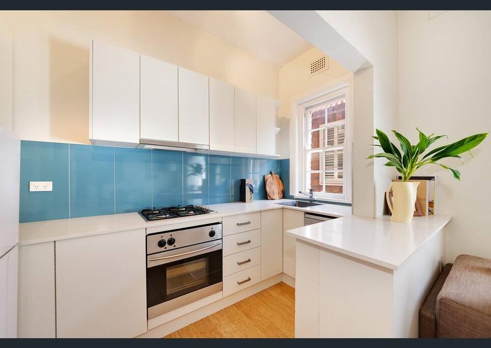 Kitchen, including very large fridge and all the essentials