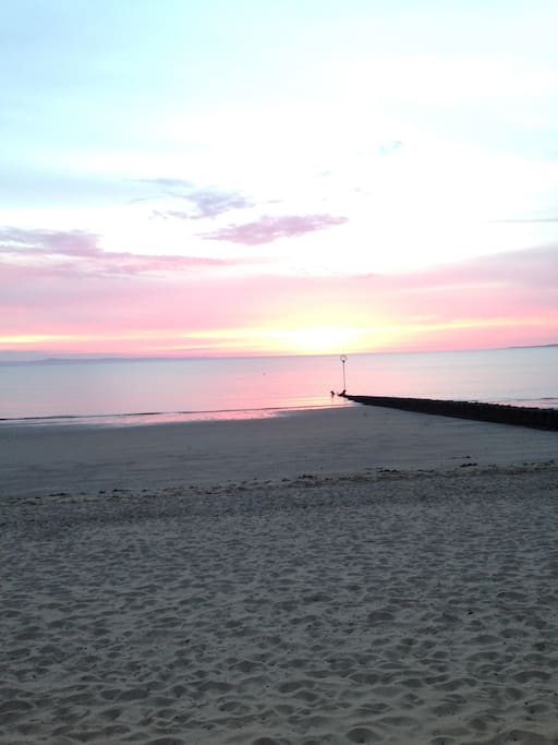 the beach